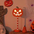 thumbnail image 1 of Luz nocturna de dibujos animados de Halloween, adorno divertido de madera LED con pilas para vacaciones, 1 of 6