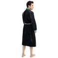 thumbnail image 2 of Bata NY Threads Talle Chico-Mediano Franela de Peluche Negro Gris, 2 of 6