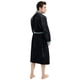thumbnail image 2 of Bata NY Threads Talle Chico-Mediano Franela de Peluche Negro Gris, 2 of 6