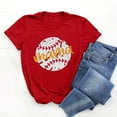thumbnail image 4 of Blusa suelta estampada con cuello redondo y manga corta para mujer OAVQHLG3B Store  lin121212, 4 of 5