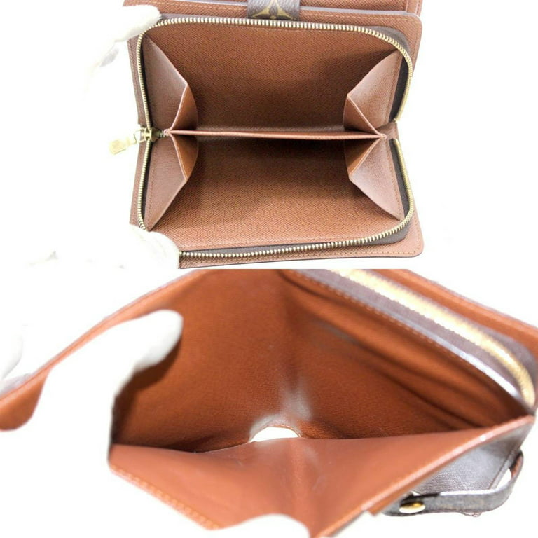 Louis Vuitton Brown Monogram Bi-Fold Compact Small Wallet