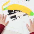 thumbnail image 5 of GAXIRE Estuche de silicona para lápices de 2 piezas con forma de plátano de dibujos animados para niños, organizador de papelería, 5 of 5