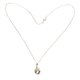 thumbnail image 1 of Collar de plata con colgante de gato y mariposa, collar de clavícula, joyería decorativa, cadena de extensión de 42 + 3 cm, color dorado, 1 of 15
