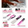 thumbnail image 5 of 147 Pcs Pink Tool Kit with 12V Cordless Drill with 3/8" Keyless Chuck for Women, Home, Men, Built-in LED, Type-C Charge Cable, 5 of 10