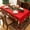 Wreath Red, variant on Pink Roses Rectangle Tablecloth 60x84 Inch, Waterproof Summer Floral Table Cover Rosette Table Cloth, Red Rose Rectangular Table Décor Washable Fabric for Party, Picnic, Camping, Kitchen, Dining Room