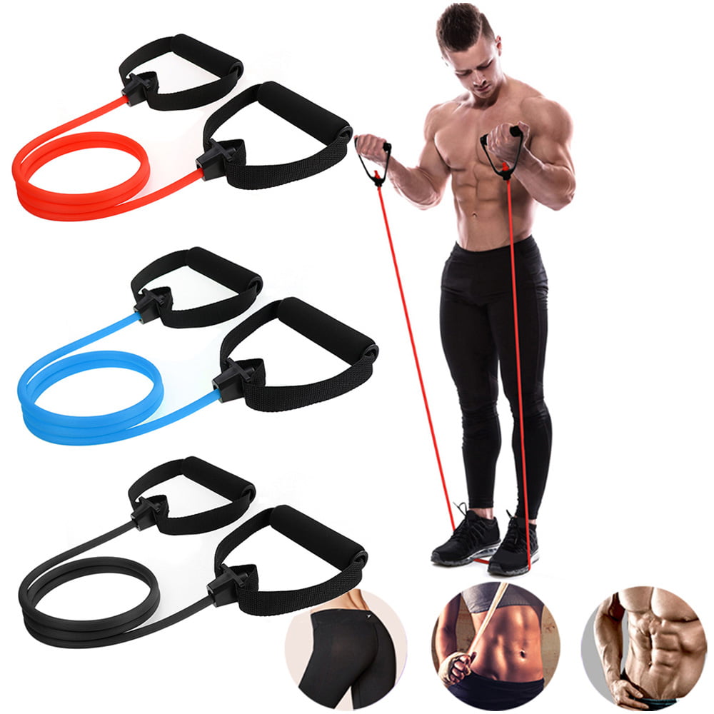 Details about   US Fitness Exercise Cords Pull Rope Stretch Resistance Bands Elastic Yoga Train 