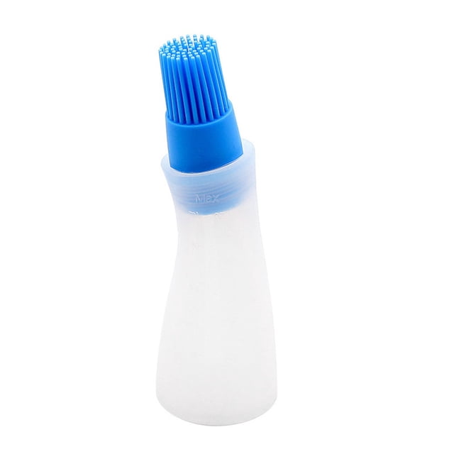 Inteprter Cepillos para hilvanar, ligeros, portátiles, fáciles de limpiar, cepillo para botellas, dispensador de aceite, tortitas, pastelería Cocina y Comedor B azul