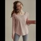 thumbnail image 5 of Camisetas Deportivas de Larga para Mujer, con Protección Solar UPF 50+, para Correr, Gimnasio, Secado Rápido Rosa Grisáceo XL, 5 of 9