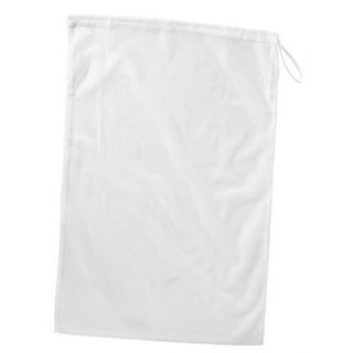 Whitmor Zippered Mesh Laundry Wash Bags - Set of 2 - One Small 11 x 15 inch  and one Large 21 x 18 inch - White