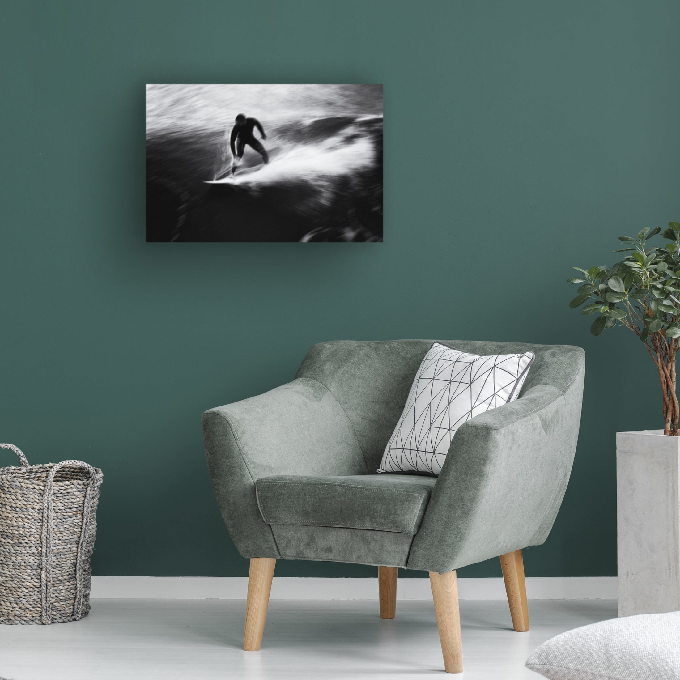 Canvas Wall Art - Massimo Della Latta 'Surf 15' Wall Art for Living Room, Bedroom, or Office Décor by Trademark Fine Art - 32 x 22 Inches