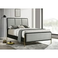 thumbnail image 2 of Arini Upholstered Eastern King Panel Bed Black and Grey, 2 of 10