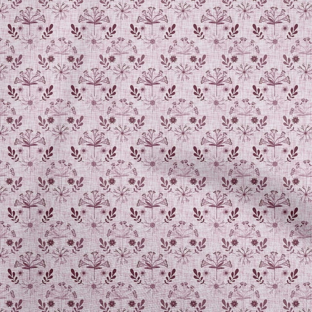 oneOone Viscose Chiffon Blush Pink Fabric Block Sewing Material Print Fabric By The Yard 42 Inch Wide