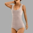 thumbnail image 2 of Kaemgyyd Womens' Seamless Shapewear Comfortable Stretch Square Collar Sleeveless Butt Lifter Bodysuit Romper, 2 of 7