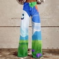 thumbnail image 2 of Bovemsi Wide Leg Pants Woman Women's Spring Autumn Halloween Pumpkin Print Casual Travel Pants, 2 of 9