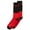 red, variant on bar III Mens Colorblocked Midweight Socks, Blue, One Size