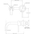 thumbnail image 3 of Single Handle Wall-Mounted Bathroom Sink Faucet, Polished Chrome, 3 of 5