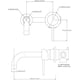 thumbnail image 3 of Grifo monomando para lavabo de baño Rawiri, 2 orificios, montaje en pared, 3 of 5