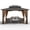 (10X12FT Khaki), variant on 10x12 FT Permanent Aluminum Gazebo with Double-Layer PC Roof, Sturdy Metal Pavilion Canopy, All-Weather Outdoor Sunshade Structure with Retractable Curtains for Patio, Backyard, Garden, Deck