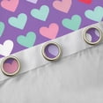 thumbnail image 4 of Homewish Cute Love Heart Curtains Pack of 2 (42x84 Each), Modern Fashion Cartoon Curtains Blackout, Teens Kids Boys Girls Bedroom Curtains, Window Curtains Bedroom Decor, 4 of 6