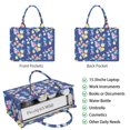 thumbnail image 2 of Large Capacity Tote Bag,Pioneer Flower Floral Print Pattern Handbag Fashion Luxury Tote Bag,15.7"x13"x 5.1" Inches,Laptop Compatible, 2 of 6