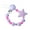 Purple, variant on Cheers.US Silicone Pacifier Clip Toy BPA Free Silicone Use with Any Pacifier or Teether Baby Teething Short Chain Pacifier