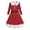 A, variant on Little Girls Long Sleeve Christmas Dress Snowflakes/Stripes/Elk Dress Twirl Swing Party Dresses 4-12 Years