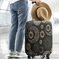 thumbnail image 2 of Black Gothic Sun Moon Pattern Luggage Cover Fashion Suitcase Cover Baggage Covers Fit 25-28 Inch Luggage (Go Travel), 2 of 5