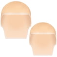 thumbnail image 1 of Miangastore Bald Head Wig Cap Set Of 2 Made Of Latex Stretchable Adult Wig Head Cover For Makeup For Halloween And Parties, 1 of 8