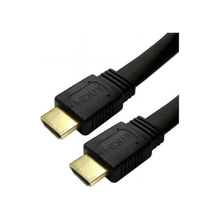 4XEM 4XHDMIFLAT10FT 4XEM 10FT Flat HDMI M/M Cable - HDMI for Audio/Video Device, TV, Tablet PC, Satellite Receiver - 10 ft - 1 x HDMI Male Digital Audio/Video - 1 x HDMI Male Digital Audio/Video -