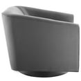 thumbnail image 4 of Modway Twist Swivel Chair Performance Velvet Set of 2 in Gray, 4 of 7