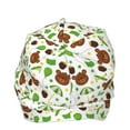 thumbnail image 4 of Pofeuu Cute Bear Print Beanie Hat for Men and Women Winter Warm Hats Knit Slouchy Thick Skull Cap, 4 of 7