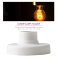 thumbnail image 2 of Useful E27 Round Plastic Base Screw Light Bulb Lamp Socket Holder White E27 Base Lamp Socket Popular Lamp Holder, 2 of 9