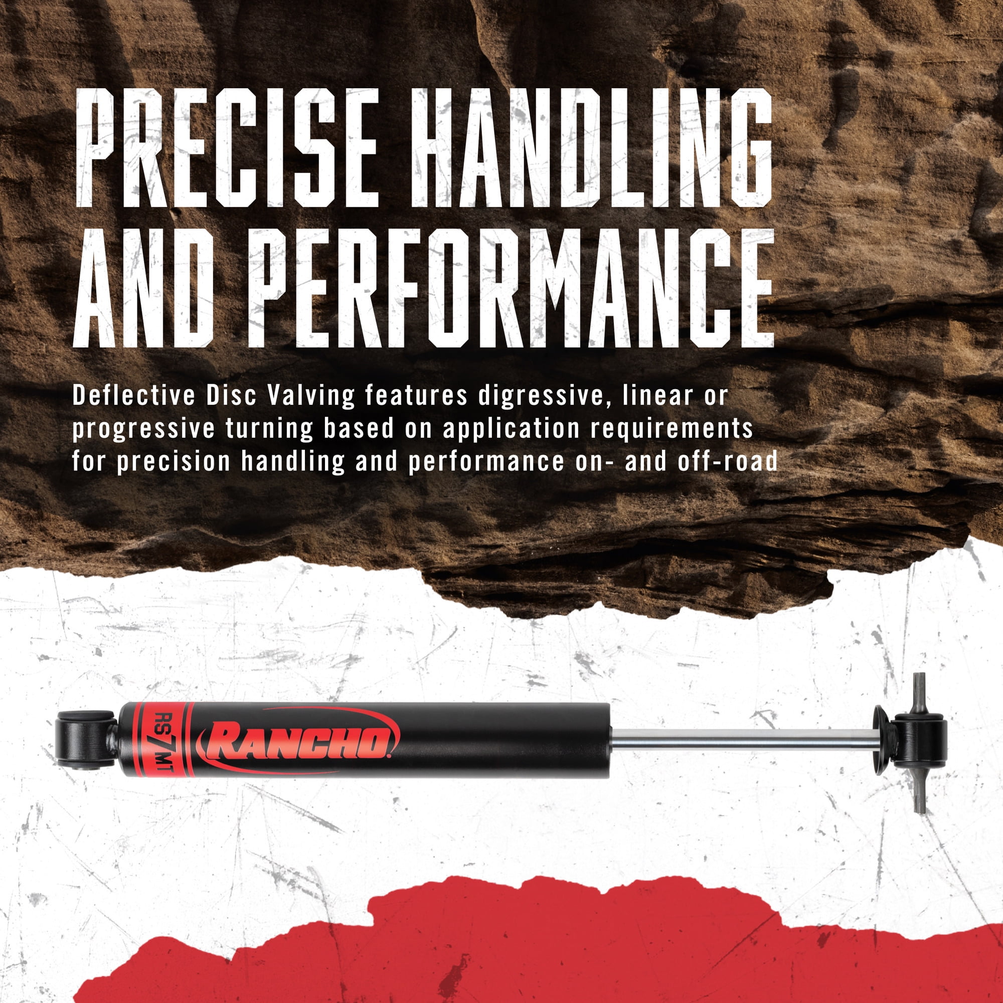Rancho RS7MT RS77118 Shock Absorber Fits select: 1980-1996 FORD F150, 1980-1997 FORD F350