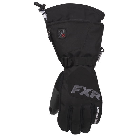 FXR Mens Black Heated Transfer Gloves Snowmobile 2020