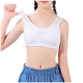 thumbnail image 6 of FAHXNVB 4 Pack Training Bras for Girls Solid Color Soft Cotton Breathable Sports Seamless Bras Fashion Casual Comfortable Bras 12-16 Years, 6 of 8