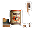 thumbnail image 4 of Cartoon Coffee Theme Stickers, Waterproof Coffee Theme Sticker for Water Bottle Laptop Phone Cases Planner Skateboard Luggage Helmet Party Favor Decor, Ideal for Adults Teens Teacher Rewards, 4 of 9
