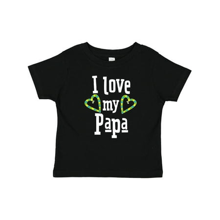 

Inktastic I Love My Papa- Hearts Gift Baby Boy or Baby Girl T-Shirt