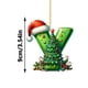 thumbnail image 1 of Rapeiae 2D Acrylic Christmas Tree 26 Letter Pendant Decorative Gift Family Christmas Party Pendants, 1 of 5