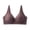 Brown_CD56, variant on Women’s Wireless Seamless Jelly Bras Full Coverage Comfortable Bralette Invisible Everyday Tshirt Bra Padded Brown 40