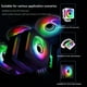 thumbnail image 3 of PC Radiador 5V 3PIN ARGB 12V 4PIN PWM 120mm Luminous Case Fan (Reverse Black) Ndcxsfigh Para estrenar, 3 of 9
