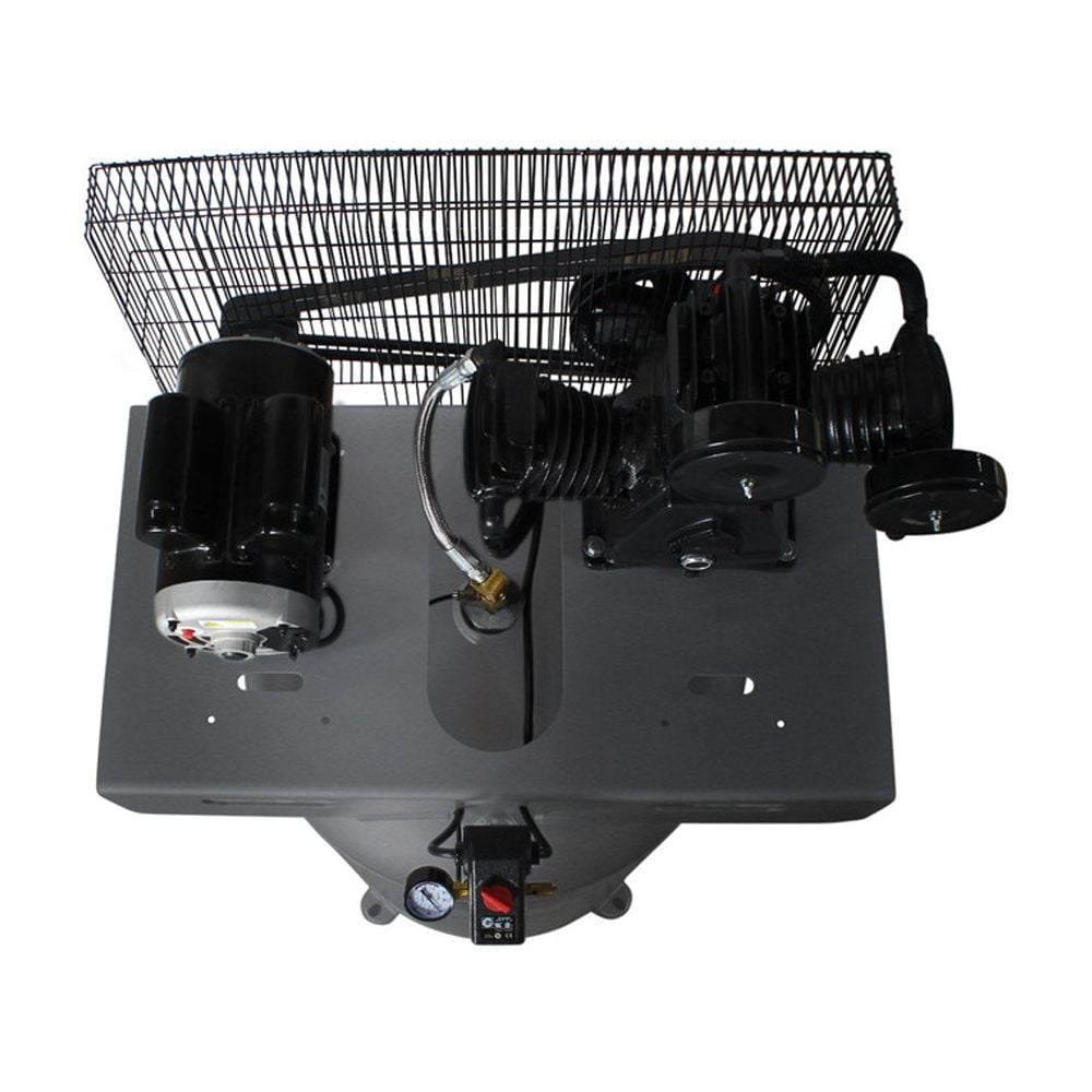 5 HP 80 Gallon ASME Tank One-Stage Oil-Lubricated Belt Driven Air Compressor