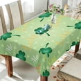 thumbnail image 3 of Coolnut Glittering Clover Rectangle TableclothSt. Patrick's Day Kitchen Decoration Dinner Rectangular Table Cover for Party Holiday Hotel BBQ-Machine Washable 60x60In, 3 of 7