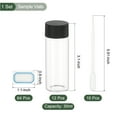 thumbnail image 2 of Uxcell 12Pcs Glass Sample Vials, 30ml Clear Liquid Sample Vials Leak-Proof Storage Glass Bottles with Screw Caps Labels Droppers, Great for Lab, Essential Oil, Reagent (Clear), 2 of 6
