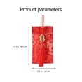 thumbnail image 4 of 4pcs New Year Fabric Red Envelopes Spring Festival Wedding Red Envelopes (Red), 4 of 7