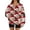 Red, variant on Women's Fashionable Christmas Print Long-Sleeved V-Neck Sweatshirt for Casual Wear and Holiday Season Comfort,Dark Blue,M