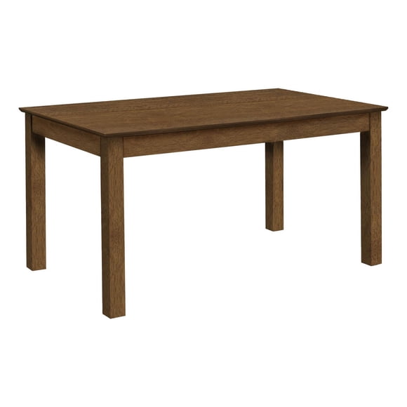 Monarch Specialties Dining Table, 60" Rectangular, Kitchen, Dining Room, Veneer, Wood Legs, Brown, Transitional