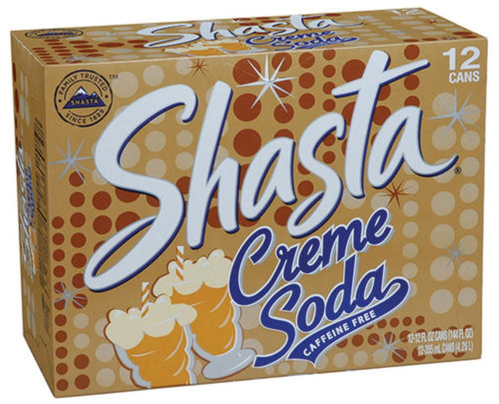 Shasta Cream Soda, 12 oz Cans, Quantity of 24