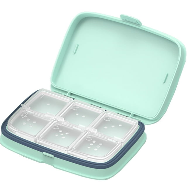 Organizador de pastillas, pastillero portátil, para viajes en bolso/al aire libre/viaje de negocios