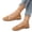 Brown, variant on Women's Slip On Flats Square Toe Fashion Casual Leather Chunky Low Heels Ballet Flats Wide Comfortable Walking Shoes Slip-On Loafers Dress Shoes Pink 8 Wide