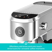 CASABREWS 5418PLUS 20 Bar Espresso Machine, Touchscreen Espresso Maker with Powerful Steam Milk Frother, Stainless Steel Coffee Machine, PID Temperature Control, Large Water Tank,Silver